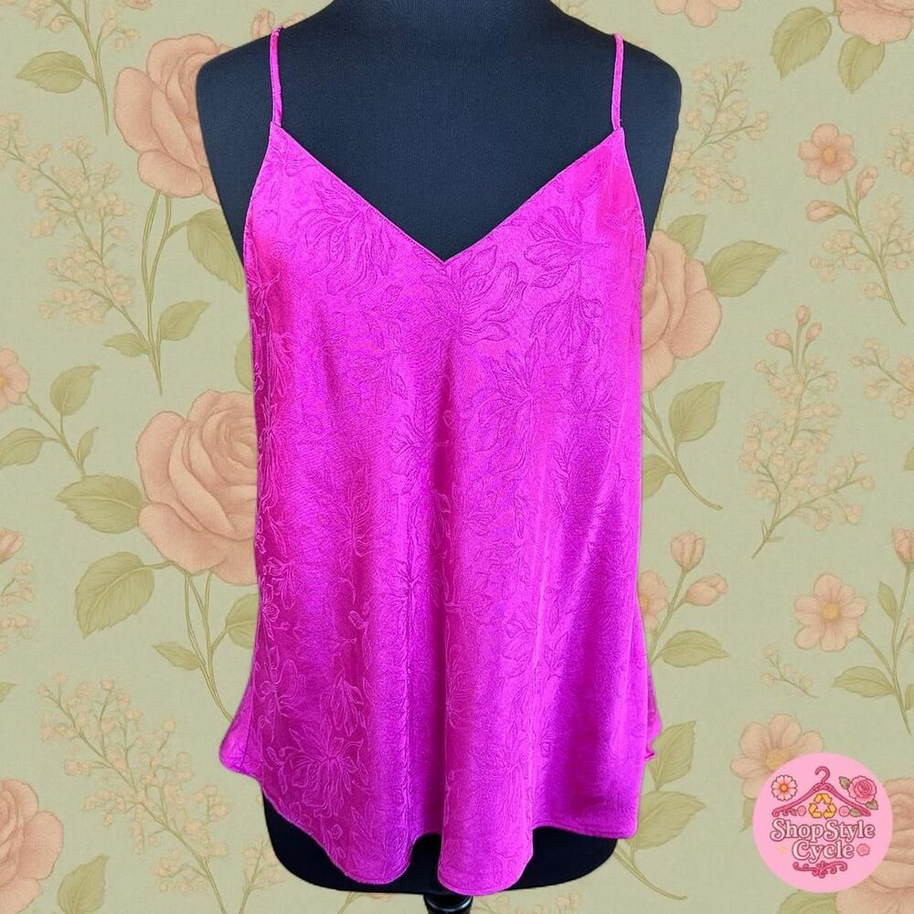 Victoria’s Secret Y2K Coquette Satin Jacquard Cami Top – Size L